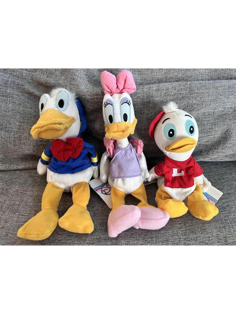 Disney Store Mini Bean Bag Plush Donald Daisy Louie Duck